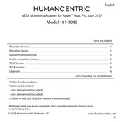 HumanCentric 101-1048 Mode D'emploi