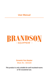 Brandson Equipment 303320 Mode D'emploi