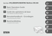 Epson Stylus WorkForce 545 Guide Des Operations De Base