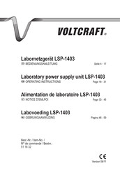 Voltcraft LSP-1403 Notice D'emploi