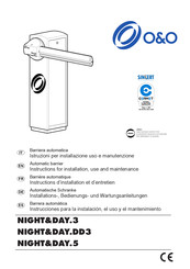 O&O NIGHT&DAY.DD3 Instructions D'installation Et D'entretien