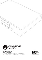 Cambridge Audio CXUHD Mode D'emploi