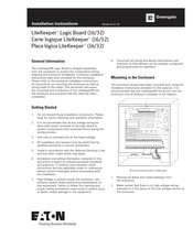 Eaton Greengate LK 32 Instructions D'installation