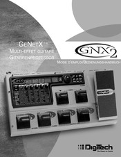DigiTech GeNetX GNX2 Mode D'emploi