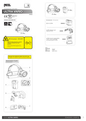 Petzl ULTRA VARIO Mode D'emploi