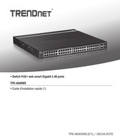 TRENDnet TPE-4840WS Guide D'installation Rapide