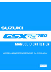 Suzuki GSX-R750RK 1989 Manuel D'entretien