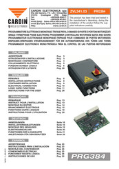 Riello Elettronica CARDIN PRG384 Mode D'emploi