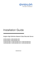 Avigilon 10.0TB-HD-NVR Guide D'installation
