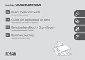 Epson Stylus SX420W Guide Des Operations De Base
