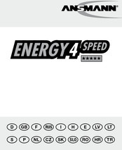 ANSMANN ENERGY 4 SPEED Mode D'emploi