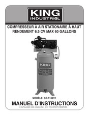 King Industrial KC-5160V1 Manuel D'instructions