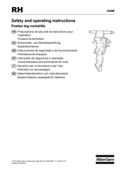 Atlas Copco RH 656W Prescriptions De Sécurité Et Instructions Pour L'opérateur