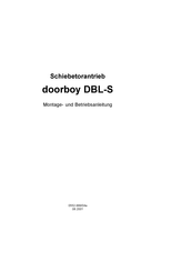 GILGEN KABA doorboy DBL-S Instructions De Montage Et D'exploitation