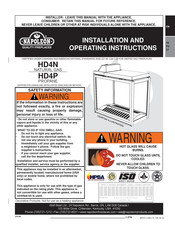 Napoleon HD4P Instructions D'installation Et D'utilisation