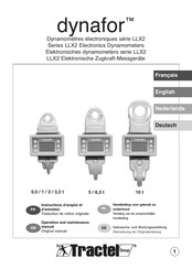 Tractel dynafor LLX2 Instructions D'emploi Et D'entretien