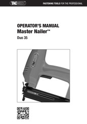 tacwise Master Nailer Duo 35 Manuel De L'opérateur