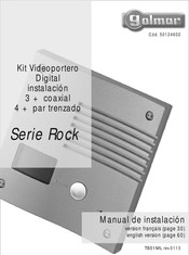 golmar Rock Série Manuel D'installation