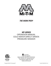 Mi-T-M THE WORK PRO WP Serie Mode D'emploi
