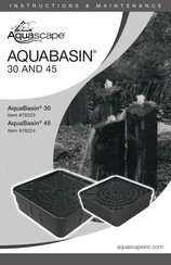 AquaScape AQUABASIN 45 Mode D'emploi