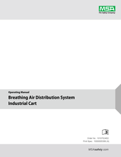 MSA Breathing Air Distribution System Industrial Cart Manuel D'utilisation