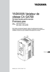 YASKAWA CA GA700 Mode D'emploi