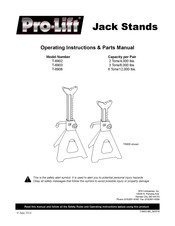 Pro-Lift T-6906 Manuel Des Consignes D'utilisation Et Des Pièces