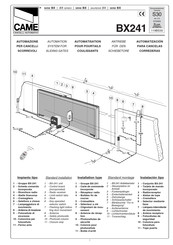 CAME BX241 Mode D'emploi