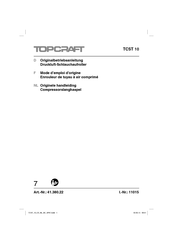 TOPCRAFT TCST 10 Mode D'emploi D'origine