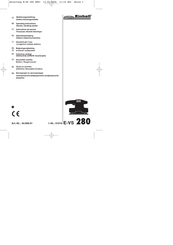 EINHELL ERGO TOOLS E-VS 280 Instructions De Service