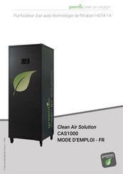 GreenTec Clean Air Solution CAS1000 Mode D'emploi