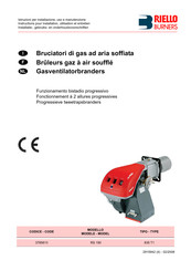Riello Burners 835 T1 Instructions Pour Installation, Utilisation Et Entretien