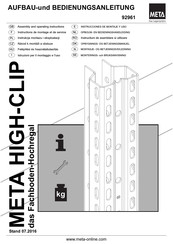 META 92961 Instructions De Montage Et De Service