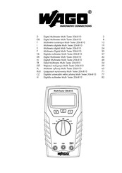 WAGO Multi- Tester 206-810 Notice D'utilisation