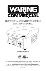 Waring Commercial WGR140 Manuel D'instructions