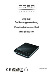 Caso Germany Inno Slide 2100 Mode D'emploi Original