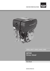 Hatz Diesel 1B50 Notice