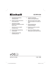 EINHELL GC-WW 6538 Instructions D'origine