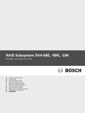 Bosch DVA-08K Guide D'installation Rapide