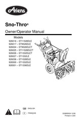 Ariens Sno-Thro ST1028DLE Mode D'emploi