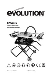 Evolution RAGE5-S Instructions Originales