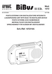 urmet domus 1072/19A Manuel D'utilisation