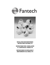 Fantech FR Instructions Pour L'installation Et L'entretien