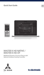 TC Electronic TC ICON MASTER X HD NATIVE Guide Rapide