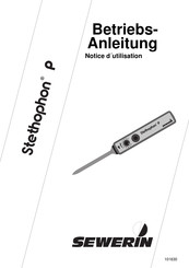 sewerin Stethophon P Notice D'utilisation