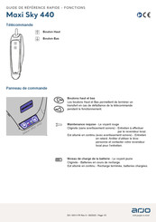 Arjo Maxi Sky 440 Guide De Référence Rapide