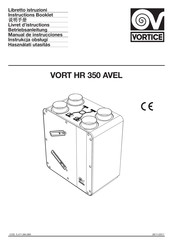 Vortice VORT HR 350 AVEL Livret D'instructions