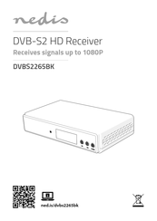 nedis DVBS2265BK Guide De Démarrage Rapide