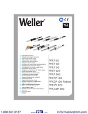 Weller WXDP120 Traduction De La Notice Originale
