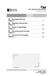 RK Rose+Krieger RKSlimlift Notice D'assemblage